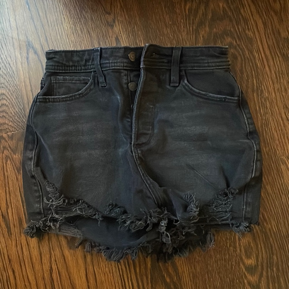 Hollister Black Jean Shorts-Never Worn
